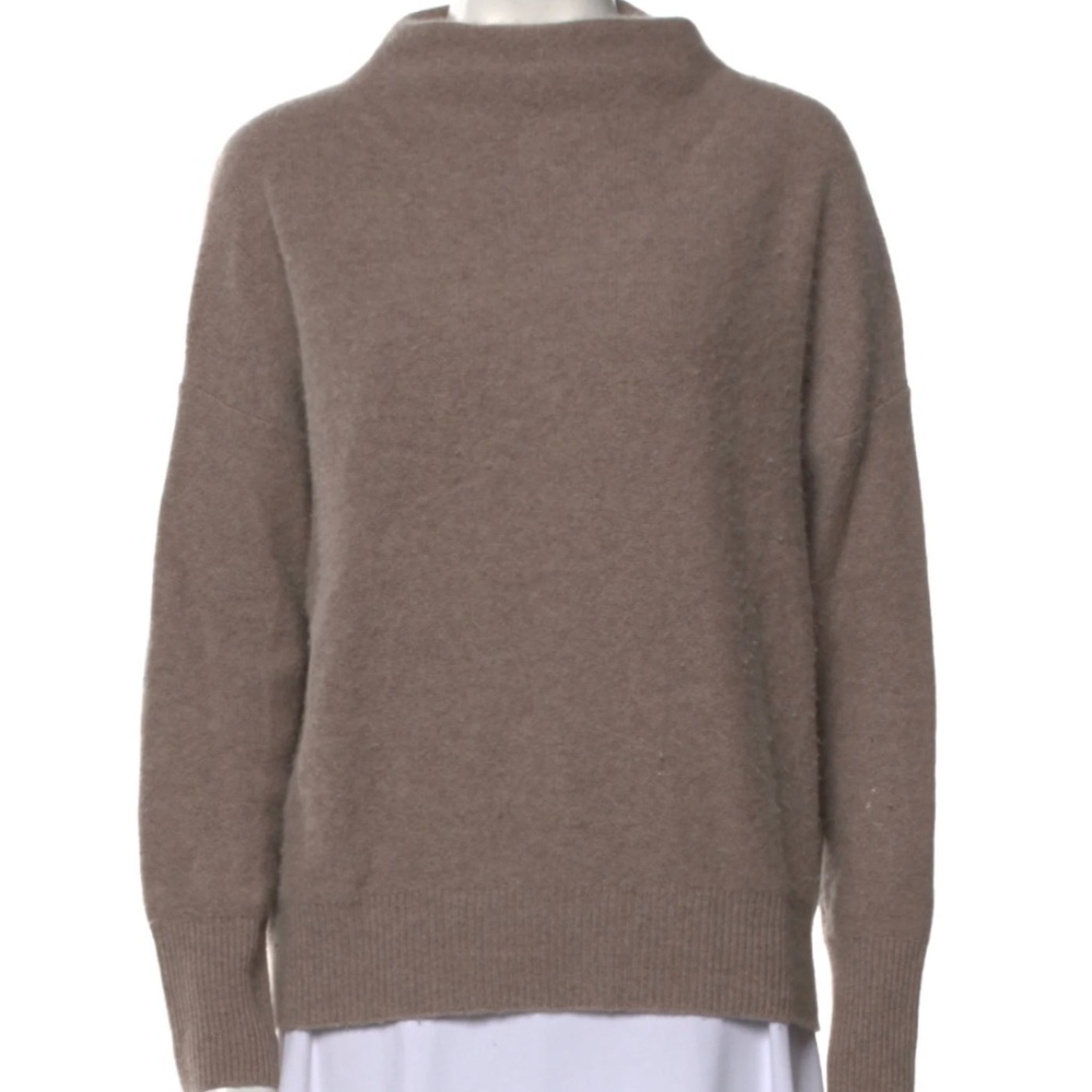 Vince Plush Cashmere Funnel Neck Sweater Small